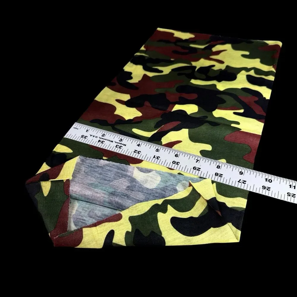 Headwear Scarf Neck Gaiter Face Cover Neckerchief Camo Hunting Hiking Lot Of 2